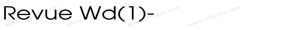 Revue Wd(1)字体转换
